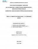 EL COMERCIO INTERNACIONAL Y LA COMUNIDAD ANDINA