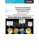 DIFICULTADES EN EL APRENDIZAJE