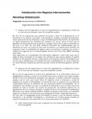 Introducción a los Negocios Internacionales Workshop Globalización