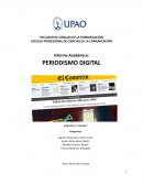 Informe Académico: PERIODISMO DIGITAL