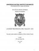 LA EVASIÓN TRIBUTARIA EN EL PERU. Periodo 2014 - 2016