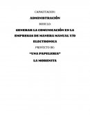 PROYECTO DE: “UNA PAPELERIA”