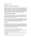RESUMEN DE LAS TÉCNICAS DE REDACCIÓN: