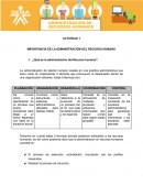 Importancia de la administración de recursos humanos