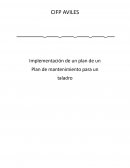 Plan de mantenimiento para un taladro