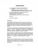 Informe tecnico. Diseño de Instalaciones Industriales