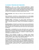 GLOSARIO "PROCESO DE FUNDICIÓN"