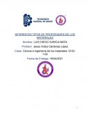 DIFERENTES TIPOS DE PROPIEDADES DE LOS MATERIALES