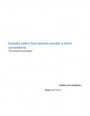 Estudio sobre Inscripción escolar a nivel secundario. “Econometría avanzada”