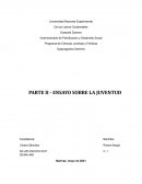 ENSAYO SOBRE LA JUVENTUD