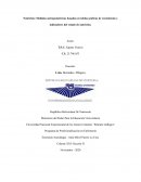 Nutrición: Medidas antropométricas basadas en tablas graficas de crecimiento y indicadores del estado de nutrición