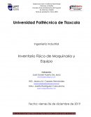 Inventario Físico de Maquinaria y Equipo