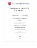 INFORME CREATIVIDAD E INNOVACIÓN