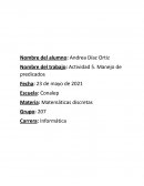 Actividad 5. Manejo de predicados