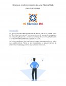 Diseño e Implementación de una Página Web para la empresa