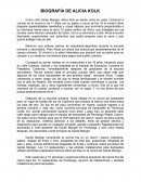 Biografía de Alicia Kolk