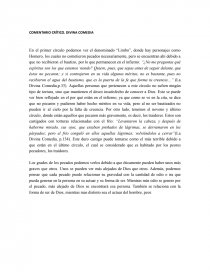 COMENTARIO CRÍTICO. DIVINA COMEDIA. Página 1