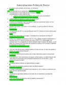 Autoevaluaciones de política de precios