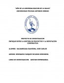 ENFOQUE ENTRE LA GESTION DE PROYECTOS Y REPUTACION CORPORATIVA