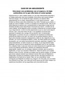 CASO DE UN ADOLESCENTE