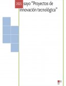 PROYECTOS DE INNOVACIÓN TECNOLÓGICA