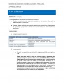 Plan de mejora. Desarrollo de Habilidades para el Aprendizaje