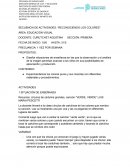 Secuencia de actividades: reconociendo los colores