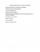 Mi primera experiencia en el mundo de la Biología