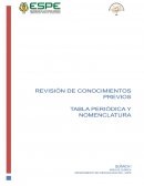 Tabla periódica, Nomenclatura Ejercicios propuestos