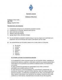 TP EXPRESION CORPORAL. Página 1