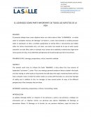 EL LIDERAZGO COMO PARTE IMPORTANTE EN TODOS LOS ASPECTOS DE LA VIDA