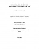 ENSEÑANZA DE ENFERMERÍA INFORME FINAL NUMERO NARRATIVO “HOSPITAL”