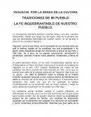 YAGUACHI: POR LA SENDA DE LA CULTURA TRADICIONES DE MI PUEBLO