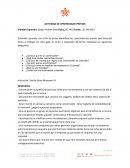 Actividad de aprendizajes previos