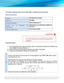 Aplicaciones de la derivada y análisis de funciones