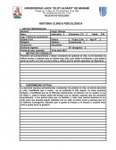 HISTORIA CLÍNICA PSICOLÓGICA