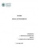 MANUAL DE PROCEDIMIENTOS. OFIMATICA EN LA CONSTRUCION
