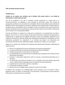 Taller de gestion de bases de datos. Página 1