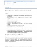 Propuesta de actividades e instrumentos de evaluación