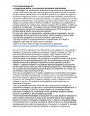 La hegemonía radical y la coyuntura económica internacional