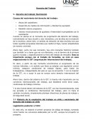 Derecho del Trabajo I.- Derecho del trabajo: Nacimiento