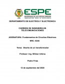 Diseño de un transformador