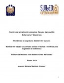 Gestion del cuidado unidad 1Teorías y modelos para la gestión de enfermería