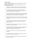 Control de Lectura. Proyectos de Inversión Formulación y Evaluación