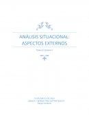 ANÁLISIS SITUACIONAL: ASPECTOS EXTERNOS