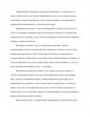 Tipos de mantenimiento y la naturaleza de sus tareas