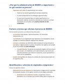 Administración de los RRHH