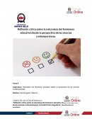 Relación crítica sobre el fenómeno educativo