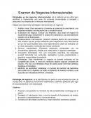 Examen de Negocios Internacionales