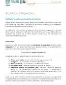 Actividad integradora. Habilidades de gestión para el cuidado de enfermería